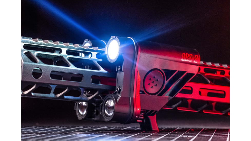 ZeroBlindSpot 0BS-2 IR + White Rechargeable LED Weapon Light, Black, Small, 0002