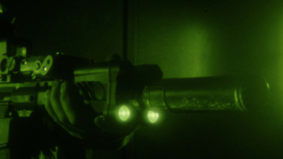 ZeroBlindSpot 0BS-2 IR + White Rechargeable LED Weapon Light, Black, Small, 0002