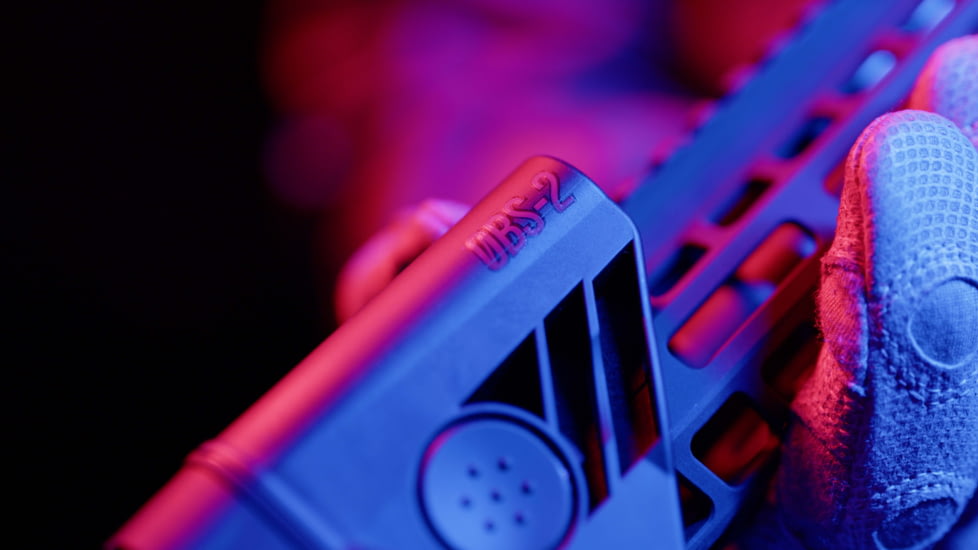 ZeroBlindSpot 0BS-2 IR + White Rechargeable LED Weapon Light, Black, Small, 0002