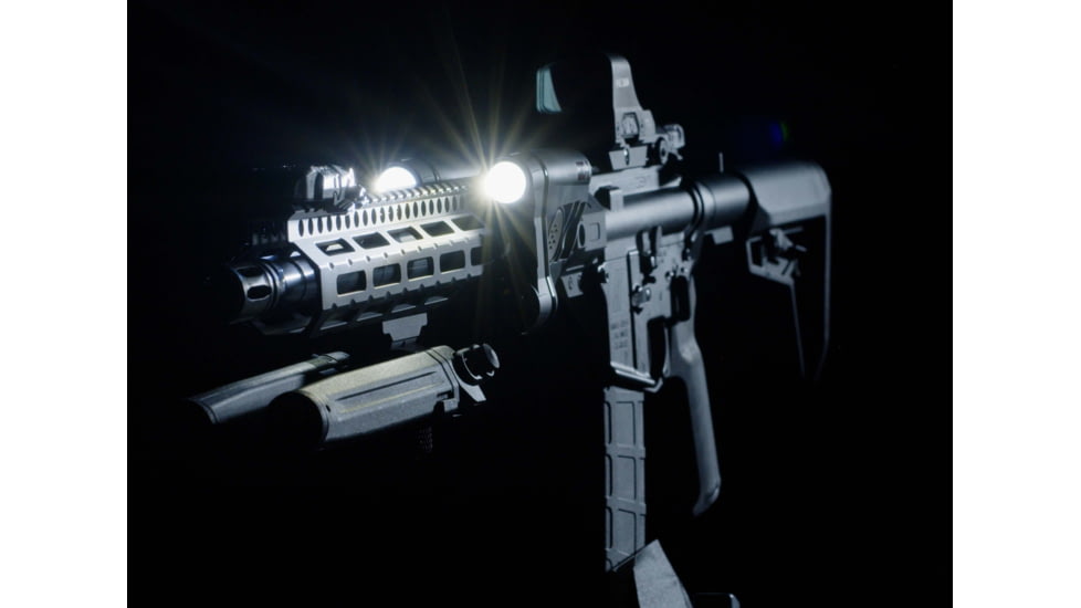 ZeroBlindSpot 0BS-2 IR + White Rechargeable LED Weapon Light, Black, Small, 0002