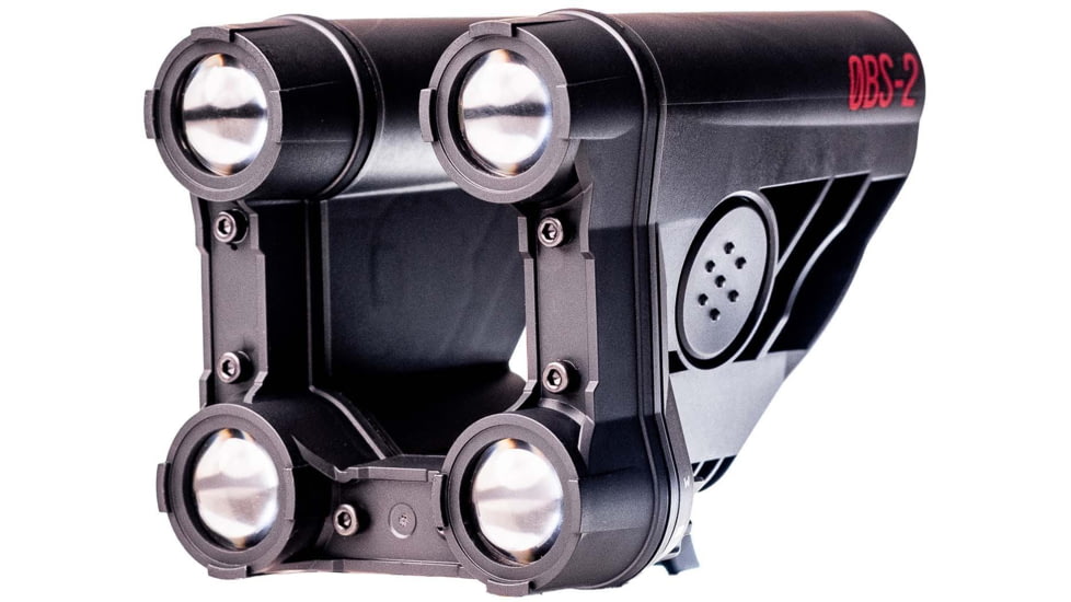 ZeroBlindSpot 0BS-2 IR + White Rechargeable LED Weapon Light, Black, Small, 0002