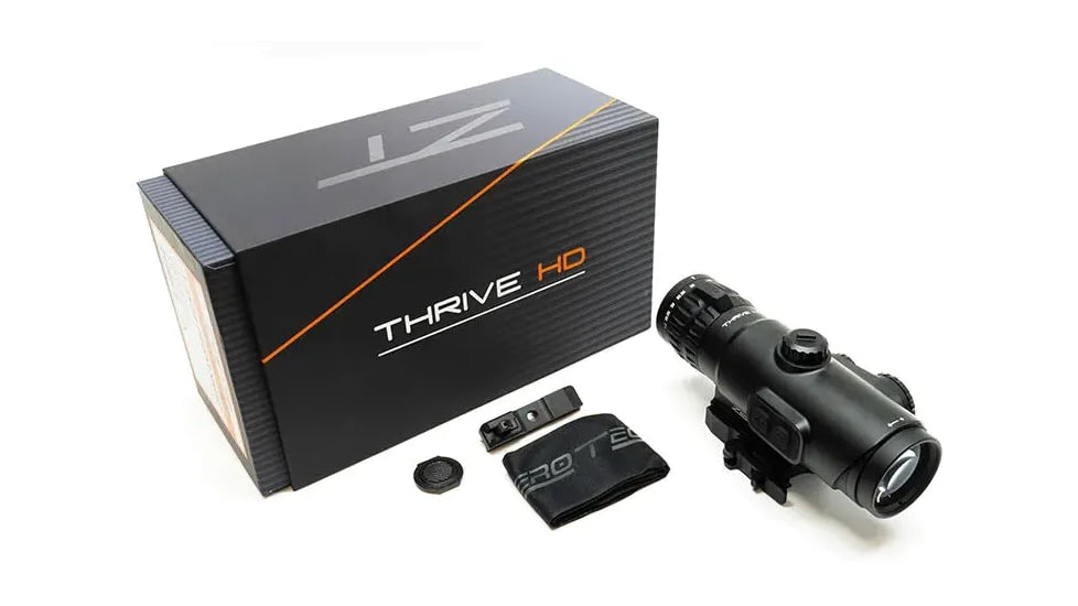 ZeroTech Optics Thrive HD Variable 1-4x24mm Prismatic Red Dot Sight, RAPR Reticle, Black, THDP1424