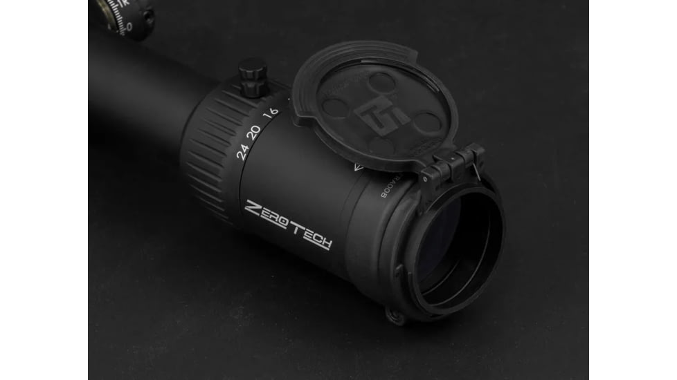 ZeroTech Optics Trace Advanced 4-24x50mm Rifle Scope, 30mm Tube, First Focal Plane, Illuminated RMG-IR FFP Reticle, MRAD, Black, TR4245F-IR