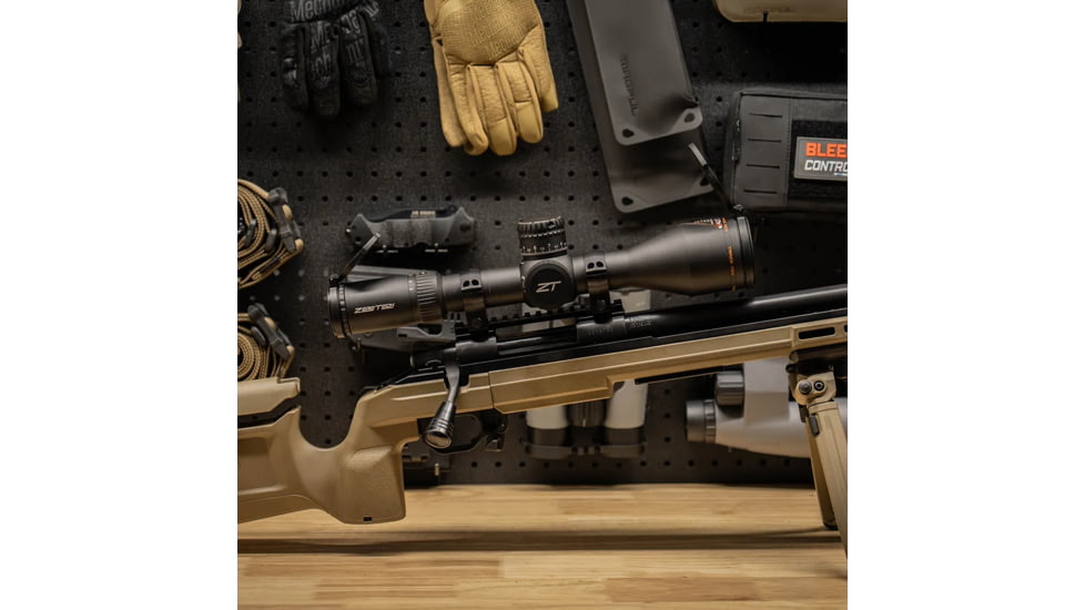 ZeroTech Optics Trace Advanced 5-30x56mm 34mm Tube Rifle Scope, First Focal Plane, Illuminated RMG 2 FFP Reticle, Black, TR5306F-IR