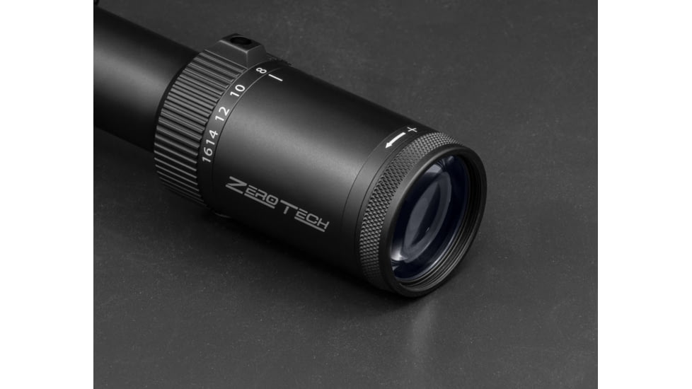 ZeroTech Optics The Thrive HD 6-24x44mm Riflescope, 1.18in Tube, First Focal Plane, Hunter Illuminated Reticle, Black, TH6245FL-IR