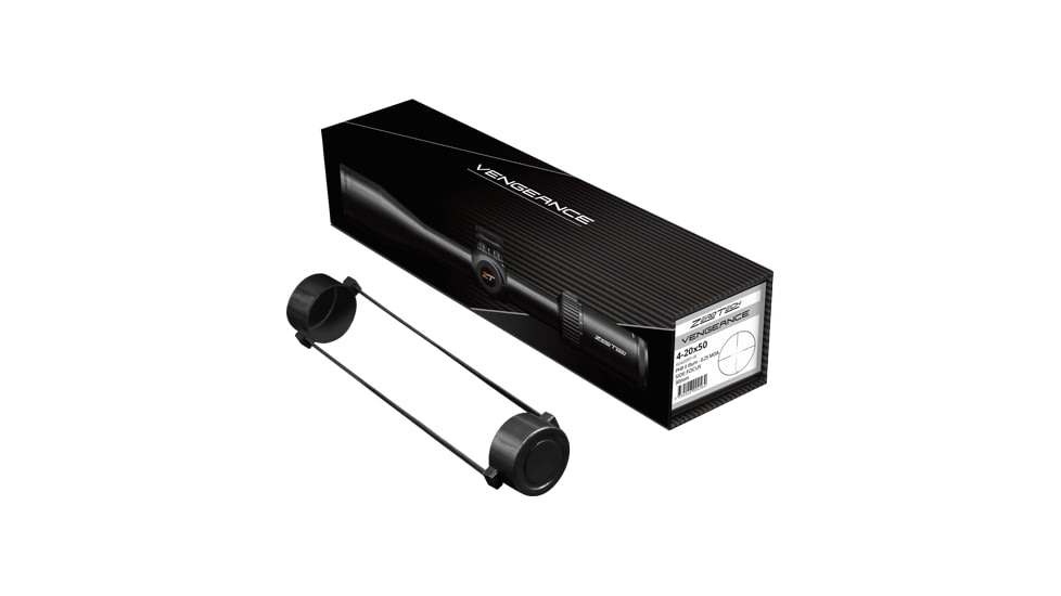 ZeroTech Optics Vengeance Rifle Scope, 4-20x50mm, 30mm Tube, Second Focal Plane, PHR II Illuminated Reticle, Black, VG4205P-IR