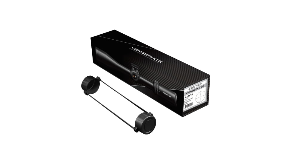 ZeroTech Optics Vengeance Rifle Scope, 4-20x50mm, 30mm Tube, Second Focal Plane, PHR II Reticle, Black, VG4205P