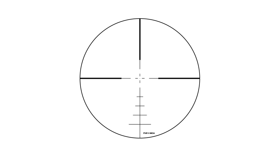 ZeroTech Optics Vengeance Rifle Scope, 4-20x50mm, 30mm Tube, Second Focal Plane, PHR II Reticle, Black, VG4205P