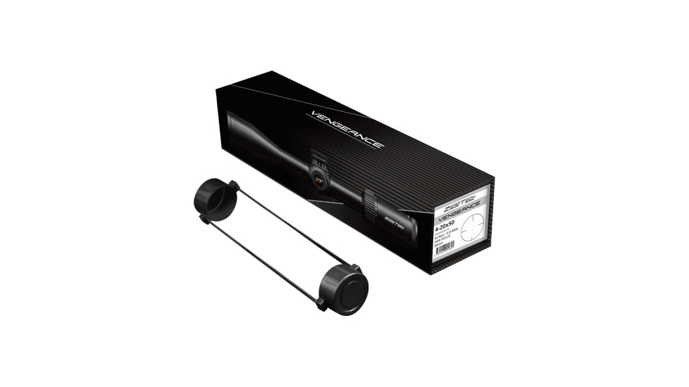 ZeroTech Optics Vengeance Rifle Scope, 4-20x50mm, 30mm Tube, Second Focal Plane, R3 Illuminated Reticle, Black, VG4205R3-IR