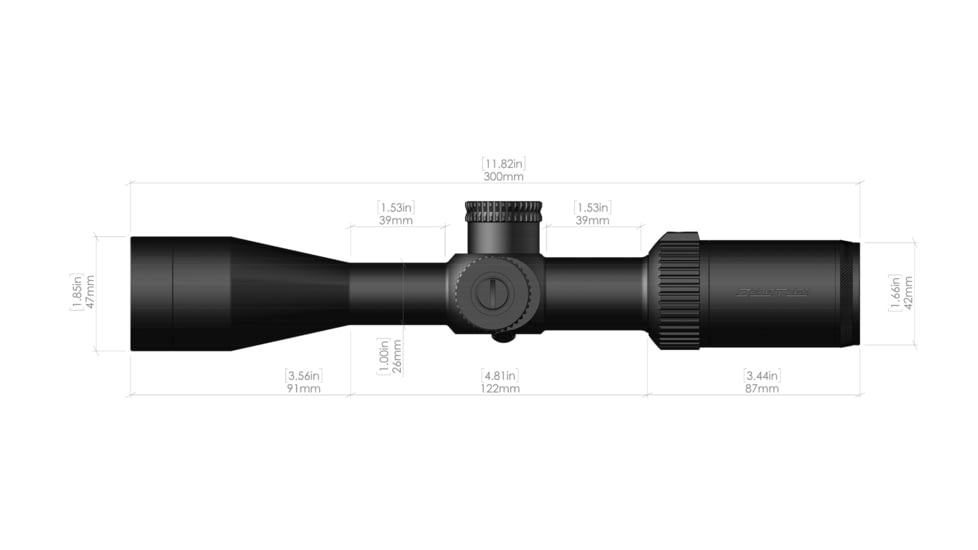 ZeroTech Optics Vengeance Rifle Scope, 4.5-18x40mm, 1 inch Tube, Second Focal Plane, PHR Reticle, Black, VG45184P
