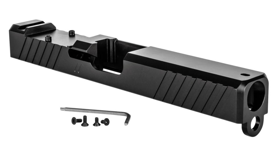 ZEV Technologies Z17 Duty Glock 17 9mm Stripped Pistol Slide, Glock 17 Gen 1-3, RMR Cut, Black, SLD-Z17-3G-DUTY-RMR-B