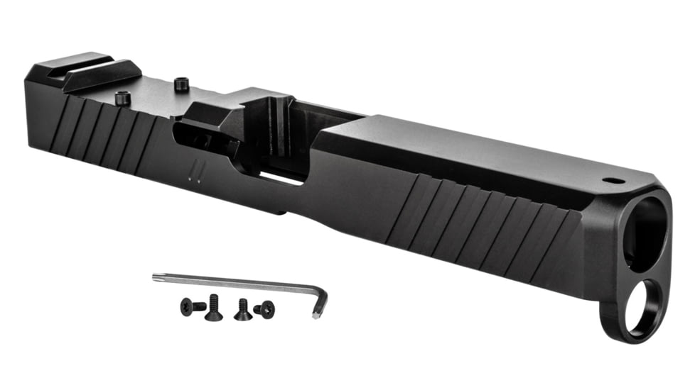 ZEV Technologies Z17 Duty Glock 17 9mm Stripped Pistol Slide, Glock 17 Gen 5, RMR Cut, Black, SLD-Z17-5G-DUTY-RMR-B