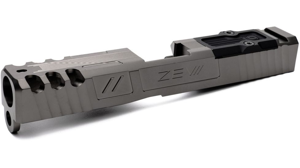 ZEV Technologies ZEV Z19 Spartan Gray 3rd Gen Stripped Slide with RMR Cover Plate, SLDZ193GSPARTRMRCWABSGRY