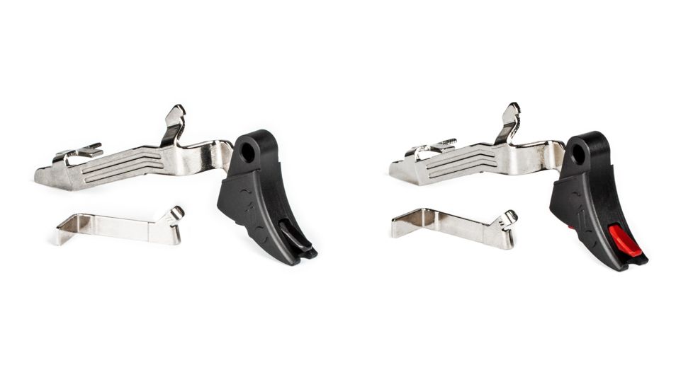 ZEV Technologies Curved Face Glock Trigger Upgrade Bar Kit, Gen5, Black, Red