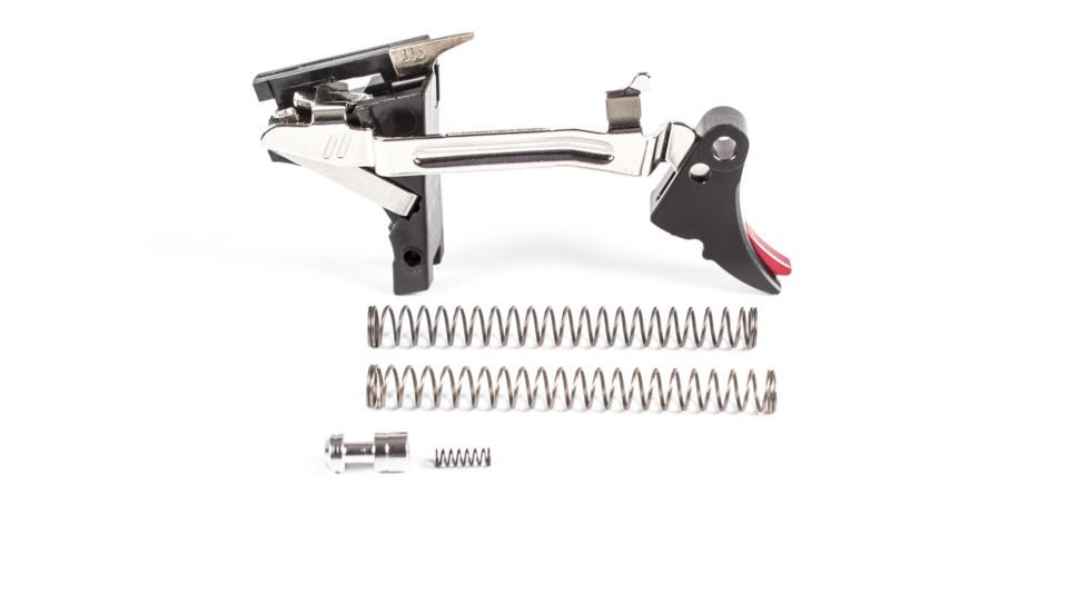 ZEV Technologies Fulcrum 10mm SF Adjustable Glock Trigger Upgrade Drop-In Kit, 1st-4th Gen, Black FUL-ADJ-DRP-10SF-B-B