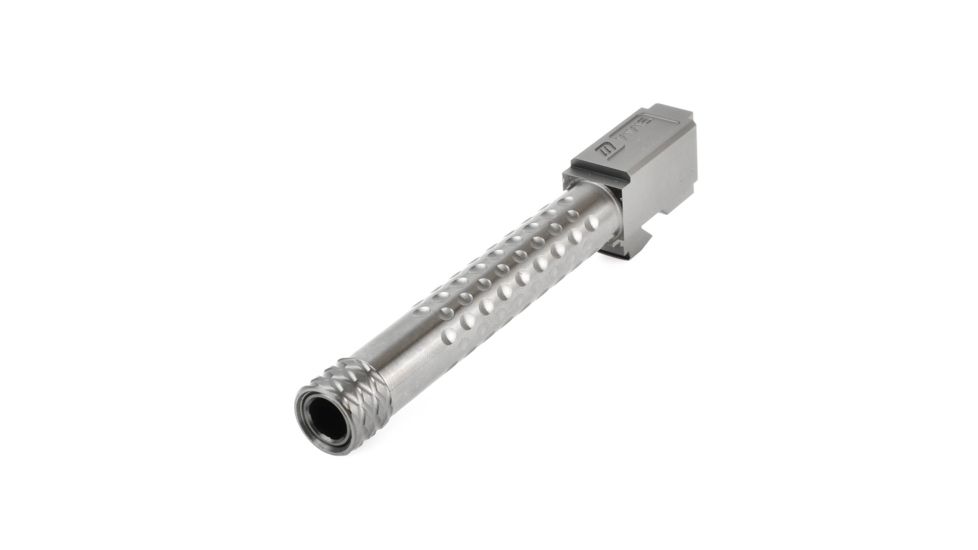ZEV Technologies G17 9MM Threaded Dimpled Barrel, Gray, ZT-BBL-17-DS-GRY