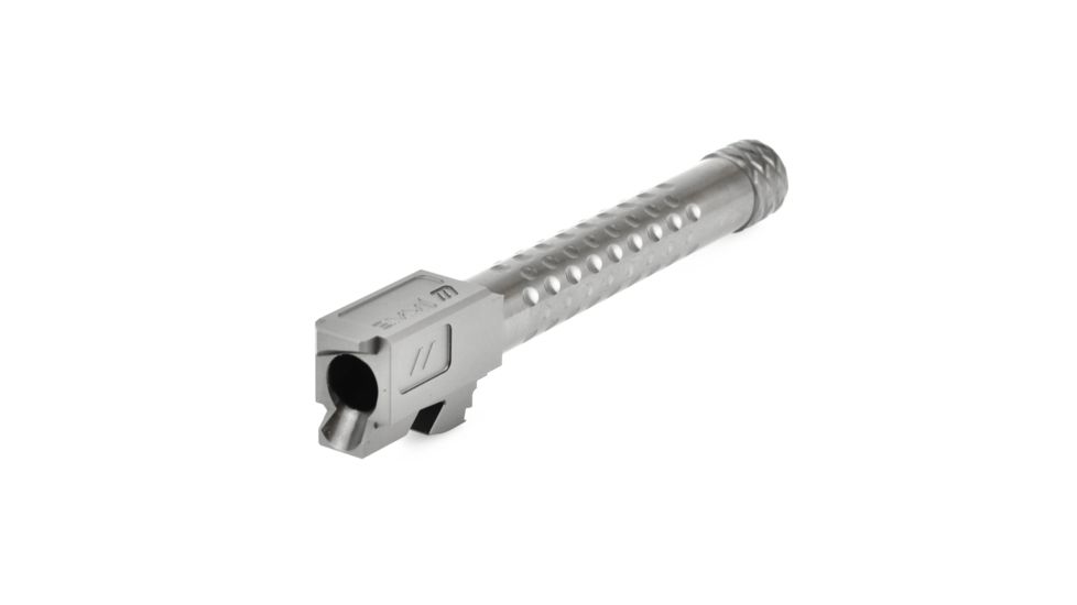 ZEV Technologies G17 9MM Threaded Dimpled Barrel, Gray, ZT-BBL-17-DS-GRY