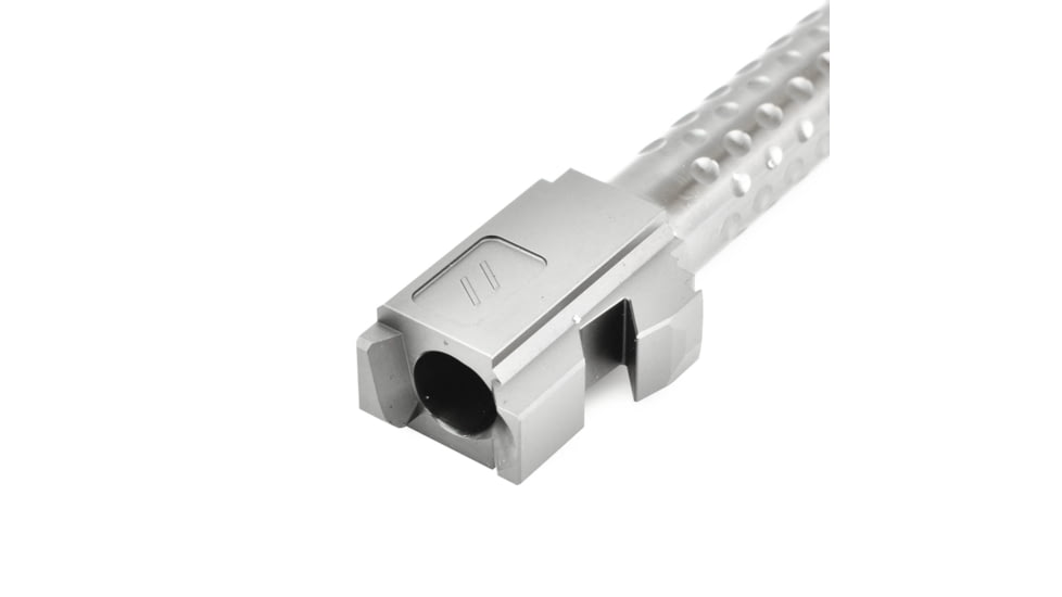 ZEV Technologies G17 9MM Threaded Dimpled Barrel, Gray, ZT-BBL-17-DS-GRY