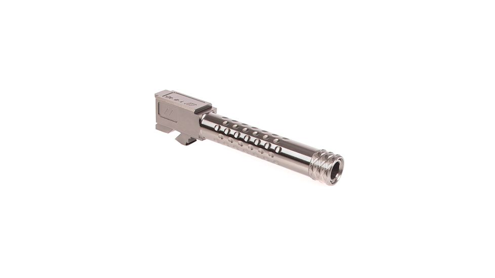 ZEV Technologies G17 9MM Threaded Dimpled Barrel, Gray, ZT-BBL-17-DS-GRY