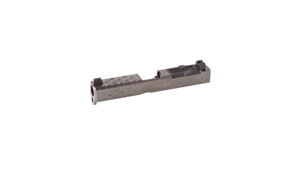 ZEV Technologies Hex Gen 4 G19 Absolute Co-witness RMR Cut Complete Slide w/ Cover, Sights, RMR Cover Plate And Zev Upper Parts Kit, Gray, ZT-Z19-4G-HEX-RMR-GRY
