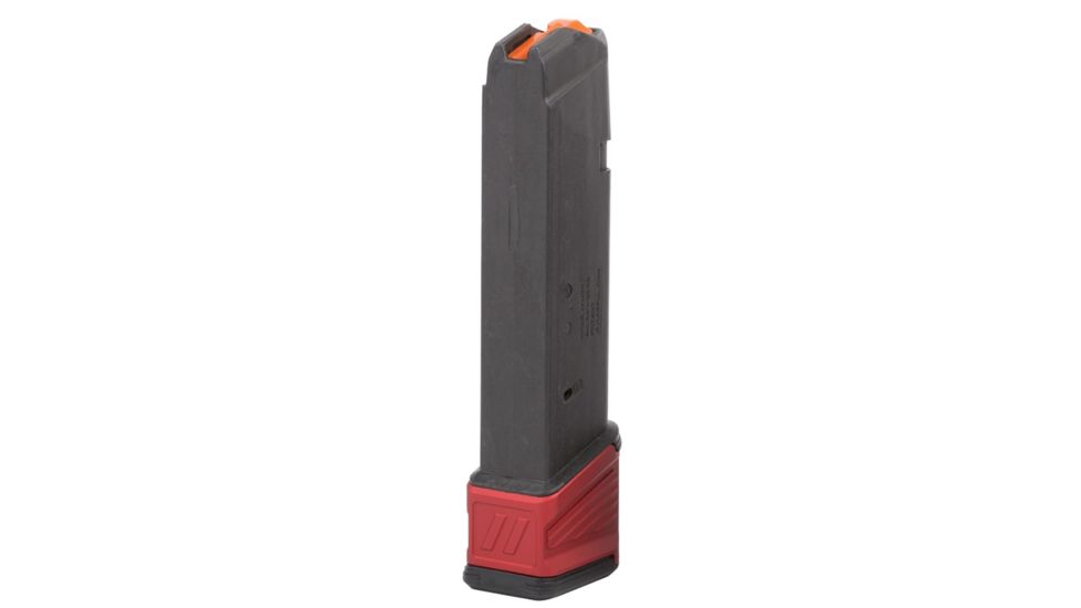ZEV Technologies Magpul Magazine Extended Base-Pad for PMAG17 Glock 9,Red BPAD-EXT-PMAG-5-R