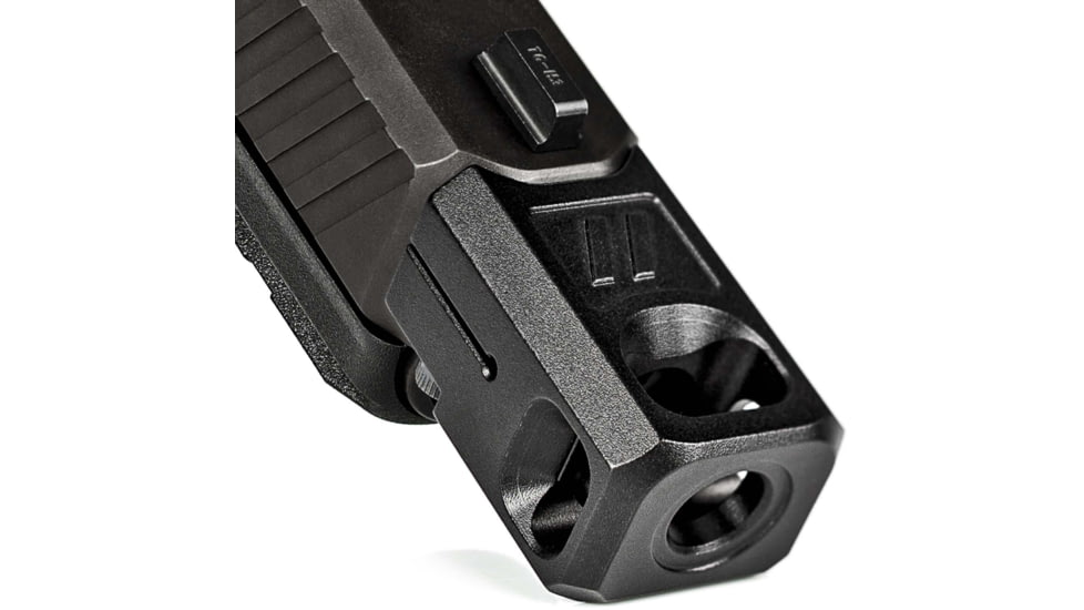 ZEV Technologies PRO Compensator Glock V2 for Gen5 Slides, 1/2x28 Threading, Black, 9mm, COMP-PRO-V2-5G-B