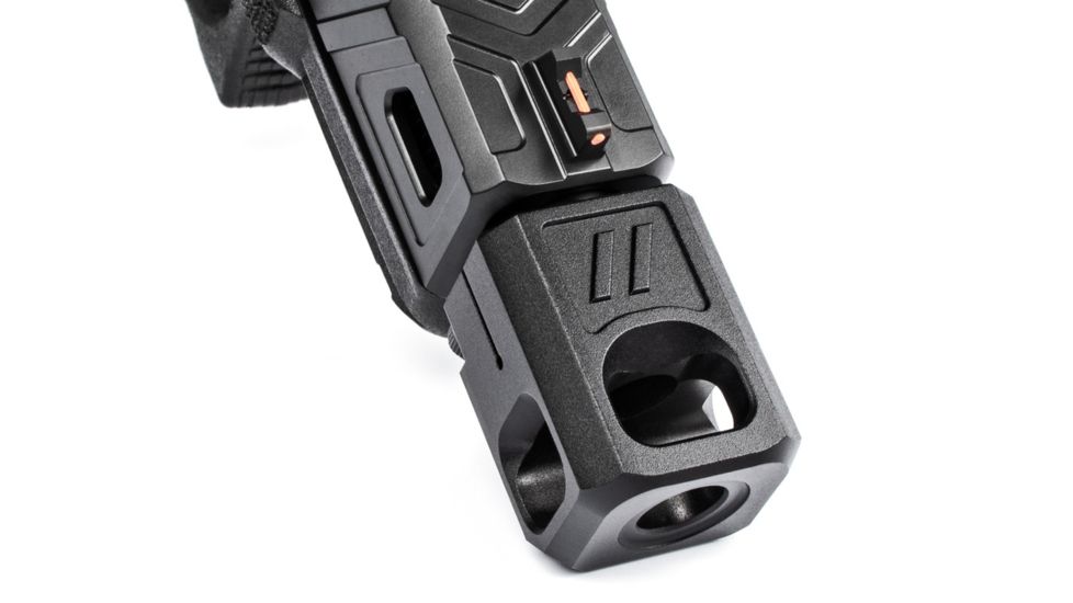ZEV Technologies PRO V2 Compensator, Glock 9mm, 1/2x28 Threading, Black, COMP-PRO-V2-B