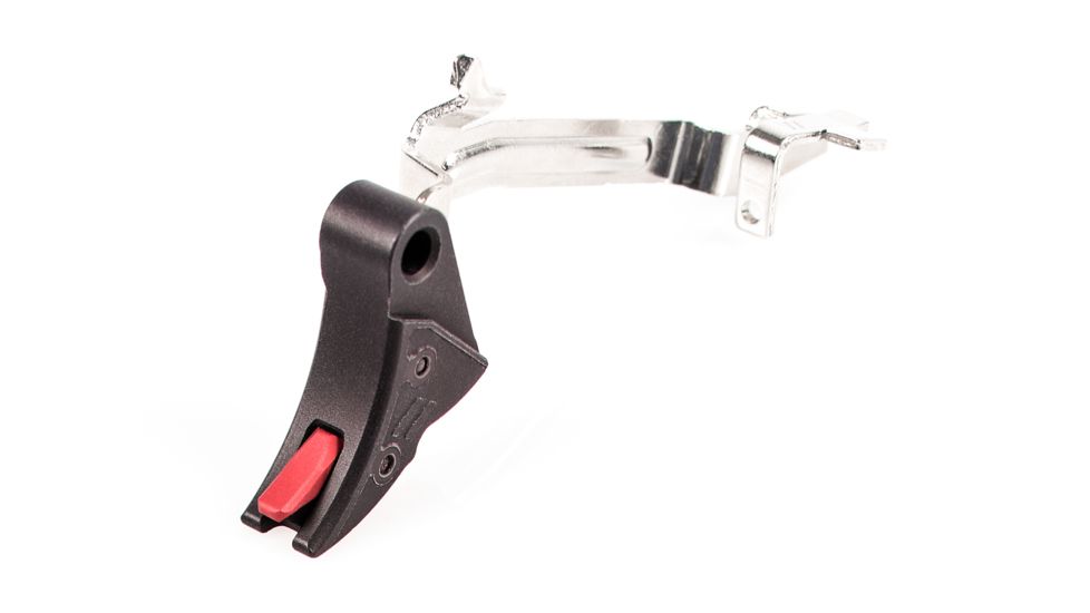 ZEV Technologies PRO Curved Face Trigger Bar Kit, Black/Red, Small CFT-PRO-BAR-SM-B-R