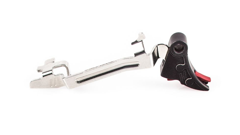ZEV Technologies PRO Curved Face Trigger Bar Kit, Black/Red, Small CFT-PRO-BAR-SM-B-R