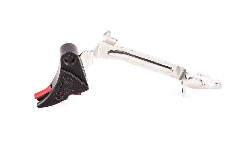 ZEV Technologies PRO Curved Face Trigger Bar Kit, Black/Red, Small CFT-PRO-BAR-SM-B-R