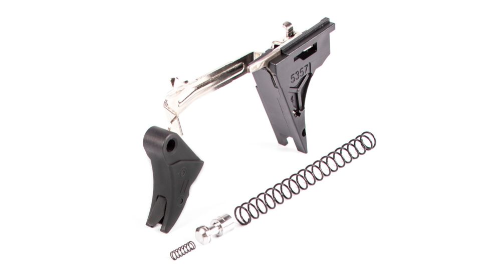 ZEV Technologies PRO Curved Face Trigger Drop-In Kit, 4th Gen, 9mm, Black CFT-PRO-DRP-4G9-B-B