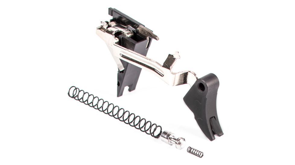 ZEV Technologies PRO Curved Face Trigger Drop-In Kit, 4th Gen, 9mm, Black CFT-PRO-DRP-4G9-B-B