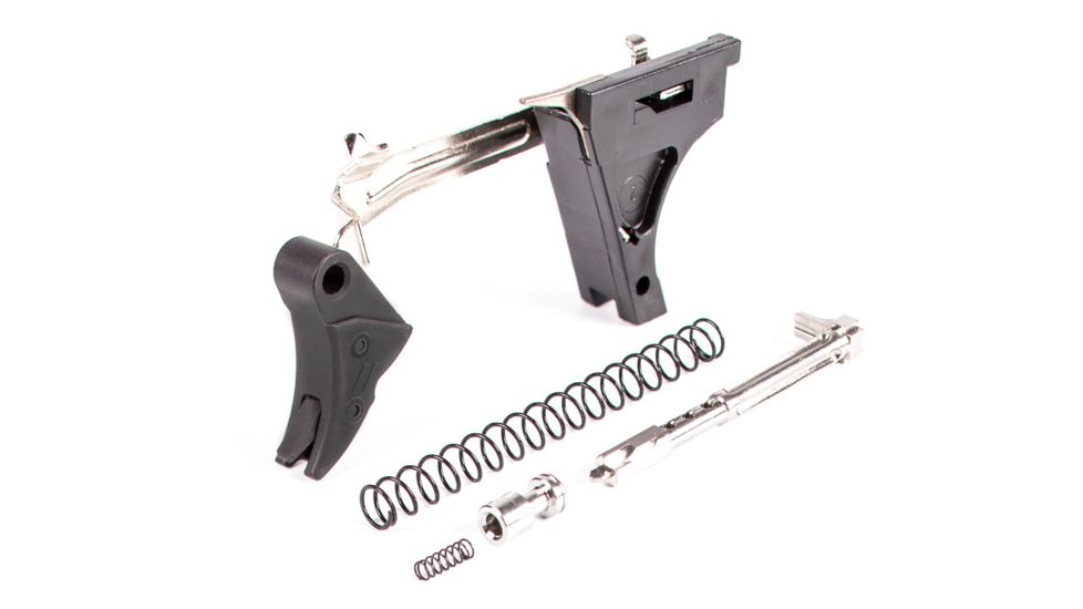 ZEV Technologies PRO Flat Face Glock Ultimate Kit Trigger, 1-3 Gen, .40, G27, G23, G22, G35, G24, Blk/Blk, FFT-PRO-ULT-3G40-B-B