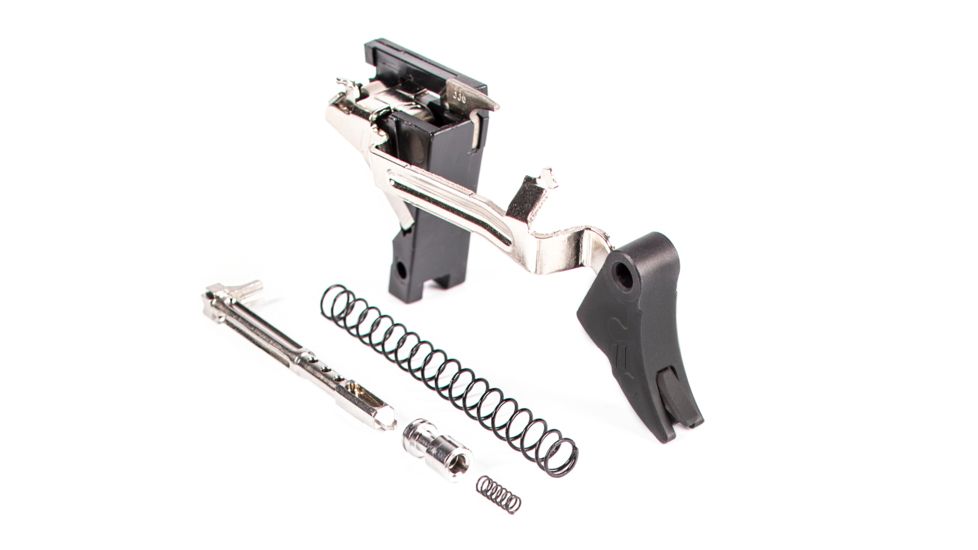 ZEV Technologies PRO Flat Face Glock Ultimate Kit Trigger, 1-3 Gen, .40, G27, G23, G22, G35, G24, Blk/Blk, FFT-PRO-ULT-3G40-B-B