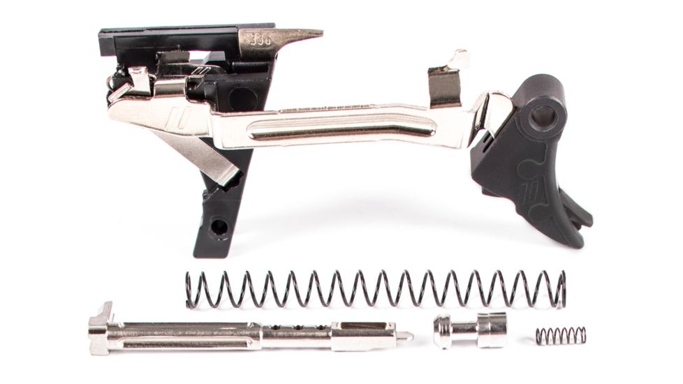 ZEV Technologies PRO Flat Face Glock Ultimate Kit Trigger, 1-3 Gen, .40, G27, G23, G22, G35, G24, Blk/Blk, FFT-PRO-ULT-3G40-B-B