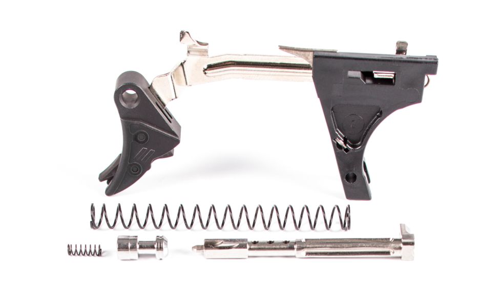 ZEV Technologies PRO Flat Face Glock Ultimate Kit Trigger, 1-3 Gen, .40, G27, G23, G22, G35, G24, Blk/Blk, FFT-PRO-ULT-3G40-B-B