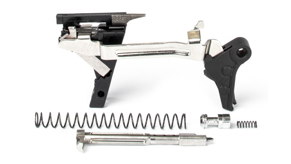 ZEV Technologies PRO Flat Face Glock Ultimate Kit Trigger, 1-3 Gen, 9mm, G26, G19, G17, G34, G17L, Blk/Blk, FFT-PRO-ULT-3G9-B-B