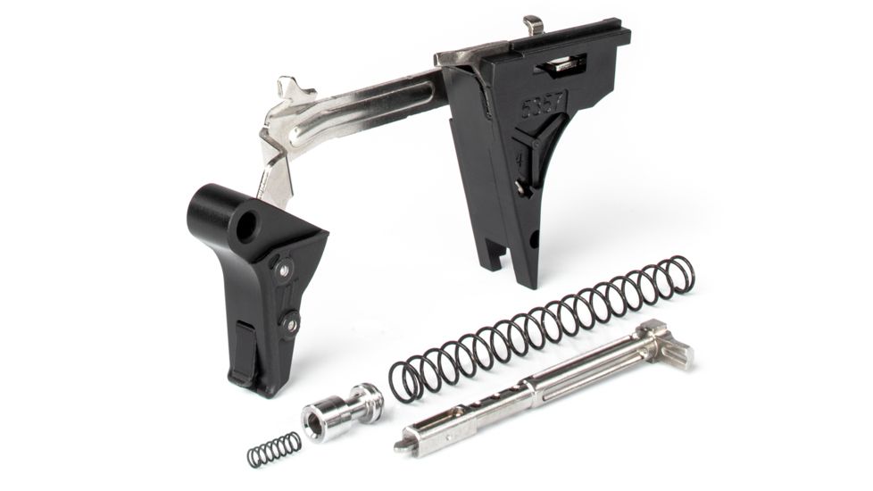 ZEV Technologies PRO Flat Face Glock Ultimate Kit Trigger, 4th Gen, 9mm, G26, G19, G17, G34, Blk/Blk, FFT-PRO-ULT-4G9-B-B