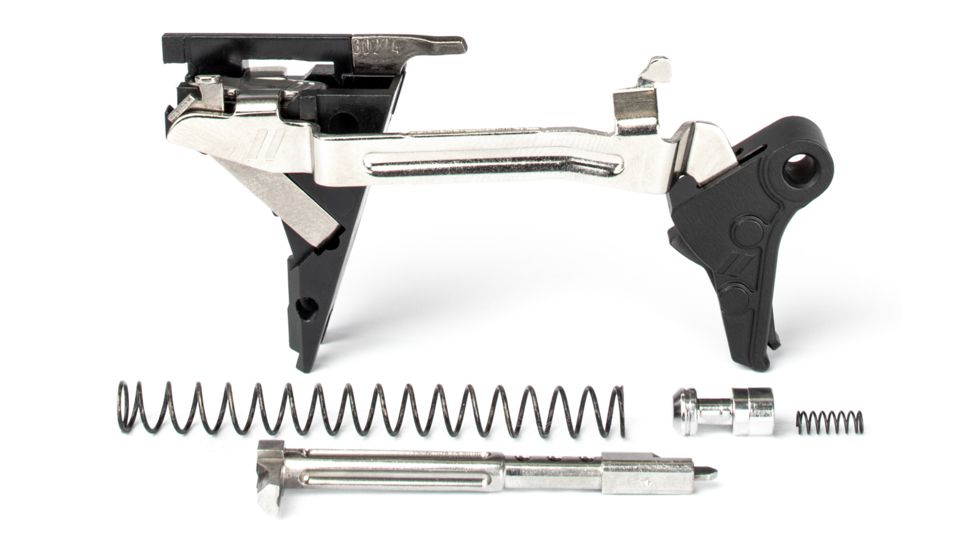 ZEV Technologies PRO Flat Face Glock Ultimate Kit Trigger, 4th Gen, 9mm, G26, G19, G17, G34, Blk/Blk, FFT-PRO-ULT-4G9-B-B