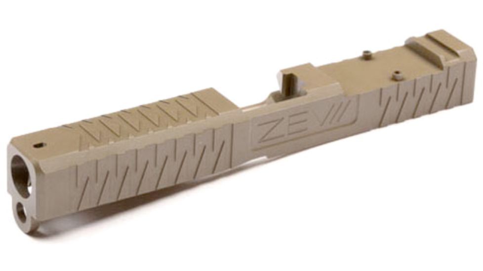 ZEV Technologies SOCOM Stripped Gen 4 Pistol Slide,FDE G17 Absolute Cowitness SLD-Z17-4G-ESOC-RMR-CW.ABS-FDE 