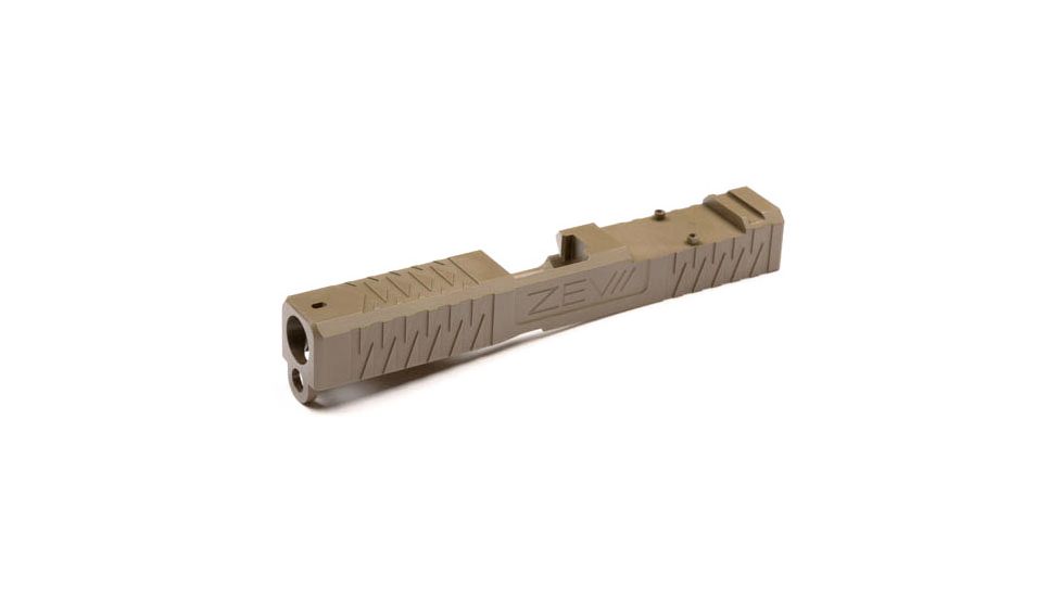 ZEV Technologies SOCOM Stripped Gen 3 Pistol Slide,FDE G19 Absolute Cowitness SLD-Z19-3G-ESOC-RMR-CW.ABS-FDE