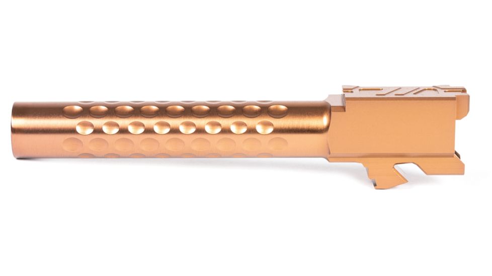 ZEV Technologies Glock 17 Gen 5 9mm Luger Optimized Match Non-Threaded Pistol Barrel, 1-14 Twist, Bronze PVD, BBL-17-OPT-5G-BRZ