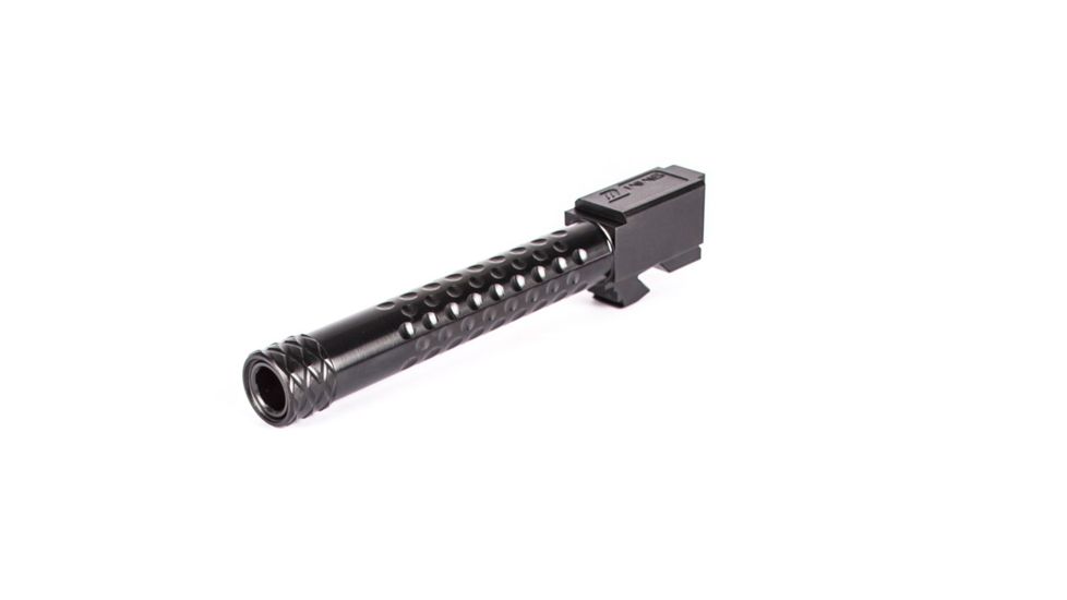 ZEV Technologies Glock 17 Gen5 9mm Luger Optimized Match Threaded Pistol Barrel, 5.06in, 1-14 Twist, 1/2x28, Black DLC, BBL-17-OPT-5G-TH-DLC