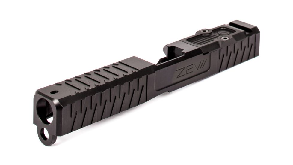 ZEV Technologies Z17 Enhanced SOCOM 3rd Gen Glock RMR Striped Slide Kit, Black SLD.KIT-Z17-3G-ESOC-RMR-DLC