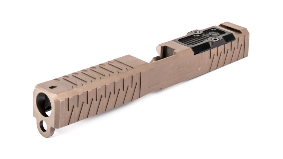 ZEV Technologies Z17 Enhanced SOCOM 3rd Gen Glock RMR Striped Slide Kit, FDE SLD.KIT-Z17-3G-ESOC-RMR-FDE