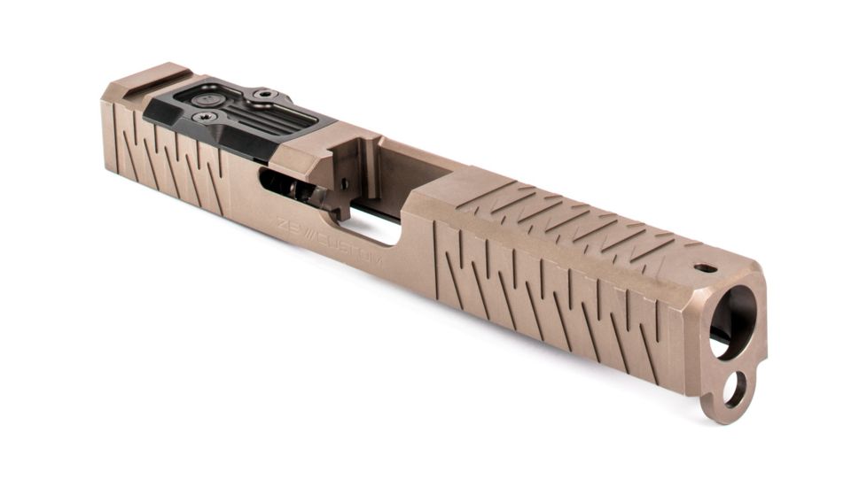 ZEV Technologies Z17 Enhanced SOCOM 3rd Gen Glock RMR Striped Slide Kit, FDE SLD.KIT-Z17-3G-ESOC-RMR-FDE