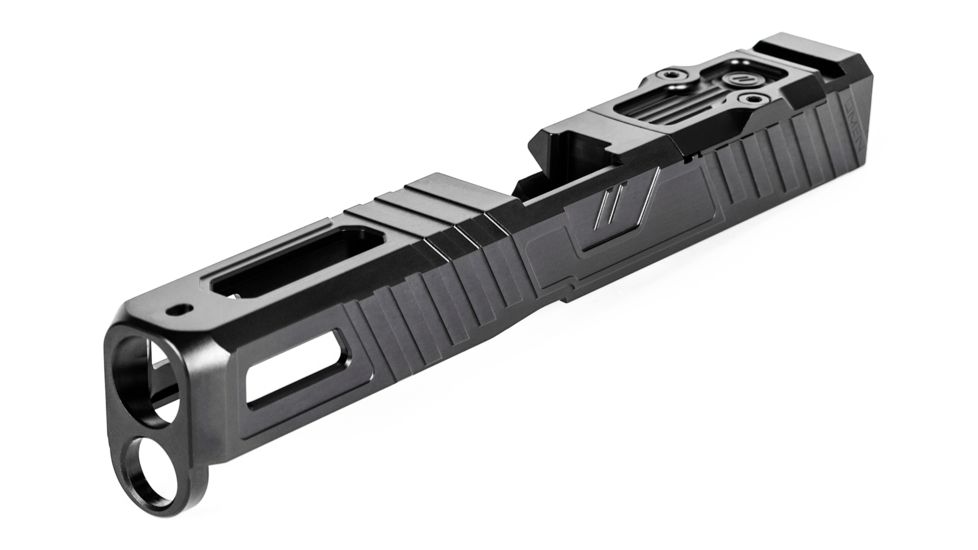 ZEV Technologies Z17 Omen Stripped Slide w/RMR Cover Plate, Glock 17 Gen5, Black, SLD-Z17-5G-OMEN-RMR-DLC