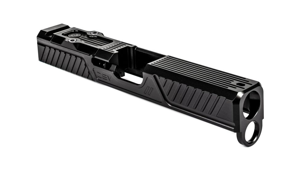 ZEV Technologies Z19 Citadel Stripped Slide with RMR Plate, Glock 19 4th Gen, Black, SLD-Z19-4G-CIT-RMR-DLC