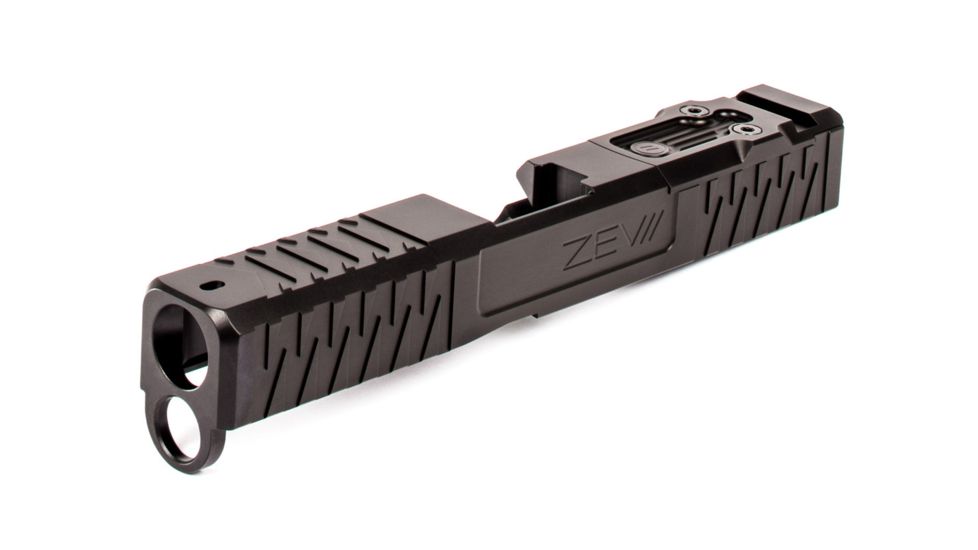 ZEV Technologies Z19 Enhanced SOCOM 4th Gen Glock DPP Striped Slide Kit, Black SLD.KIT-Z19-4G-ESOC-DPP-DLC