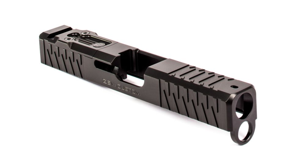 ZEV Technologies Z19 Enhanced SOCOM 4th Gen Glock DPP Striped Slide Kit, Black SLD.KIT-Z19-4G-ESOC-DPP-DLC